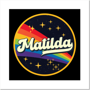 Matilda // Rainbow In Space Vintage Style Posters and Art